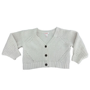Girls Cat & Jack Cardigan Sweater 3T White